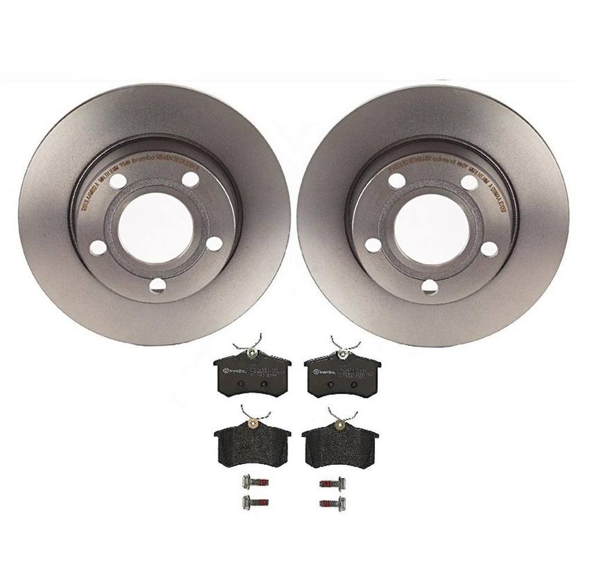 Brembo Brakes Kit - Pads and Rotors Rear (255mm) (Low-Met)